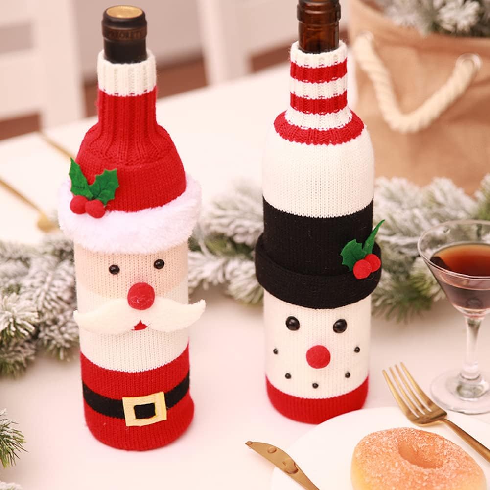 Snowman Red Wine Bottle Cove