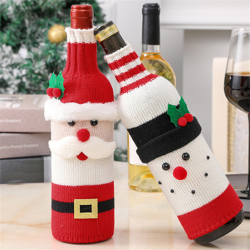 Snowman Red Wine Bottle Cove