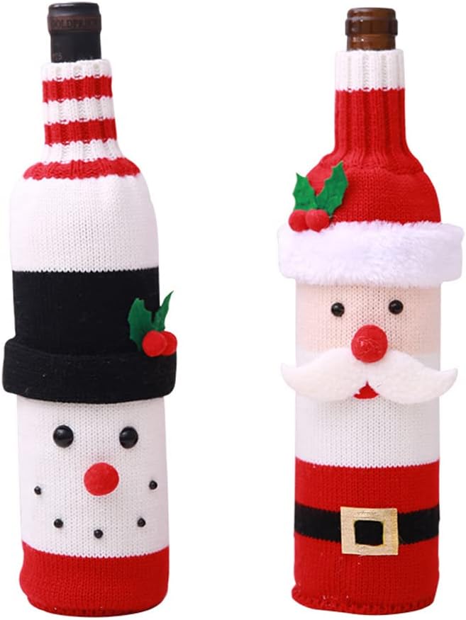 Snowman Red Wine Bottle Cove