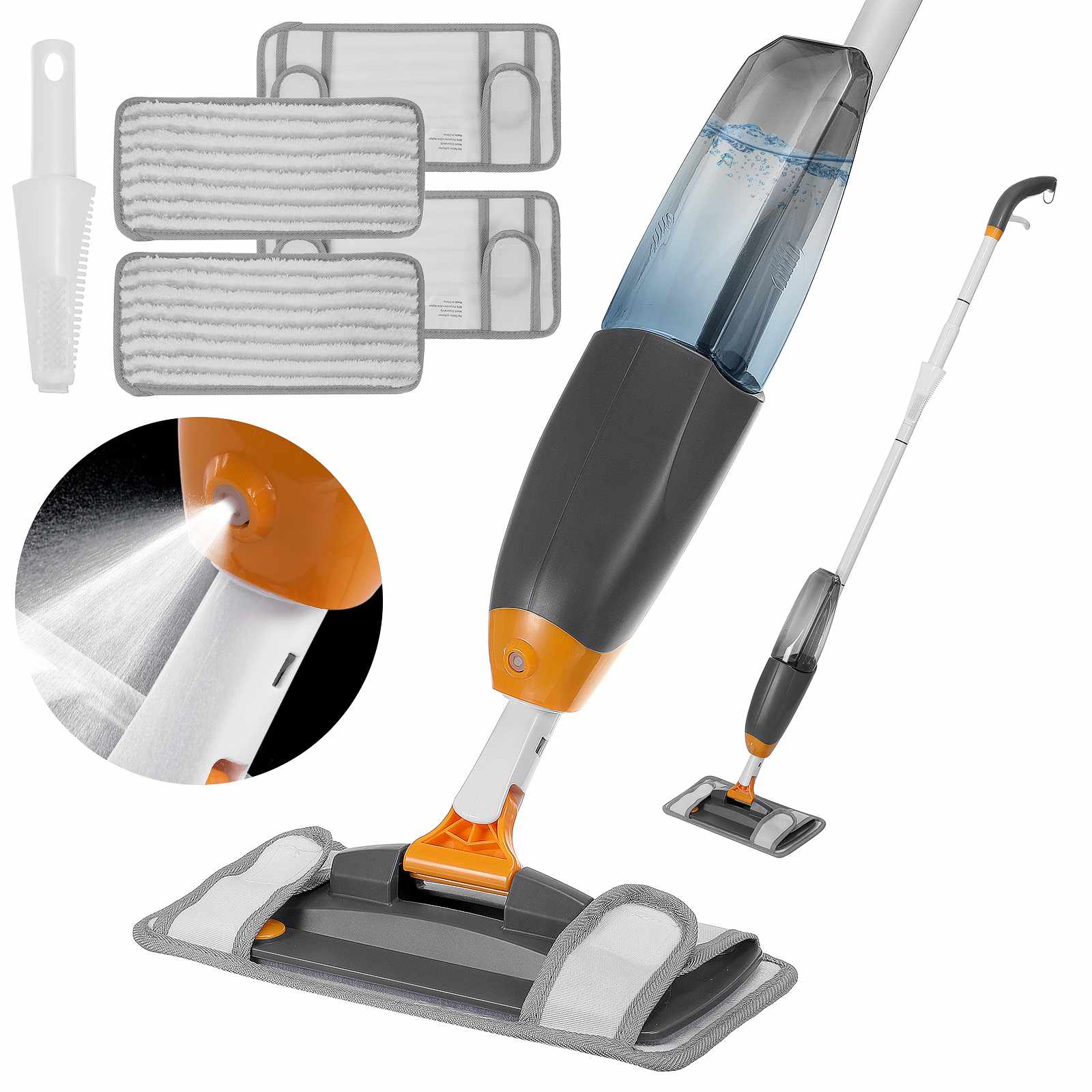 360° Spray Mop for Hardwood, Laminate, Tile Floor