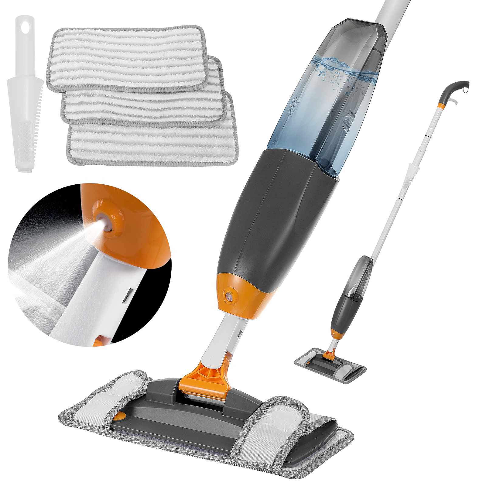 360° Spray Mop for Hardwood, Laminate, Tile Floor