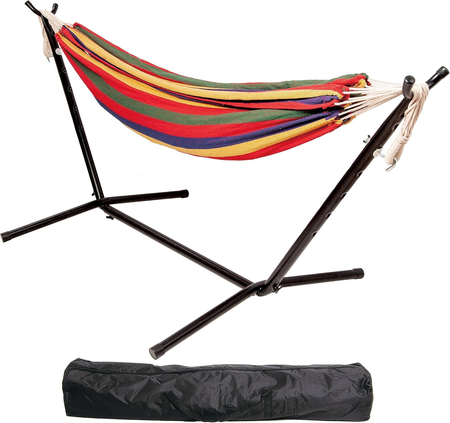 Double Hammock with Steel Stand & Carry Case – 450lb Capacity