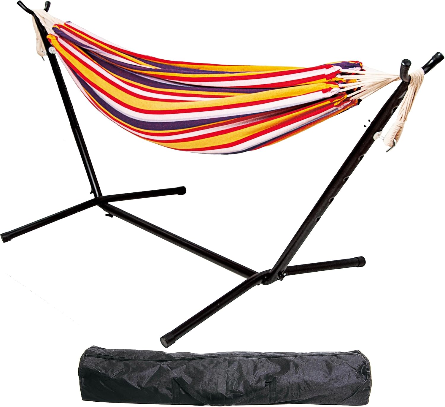 Double Hammock with Steel Stand & Carry Case – 450lb Capacity