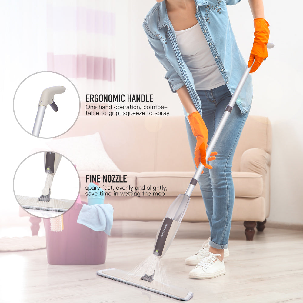 360° Spray Mop for Hardwood, Laminate, Tile Floor