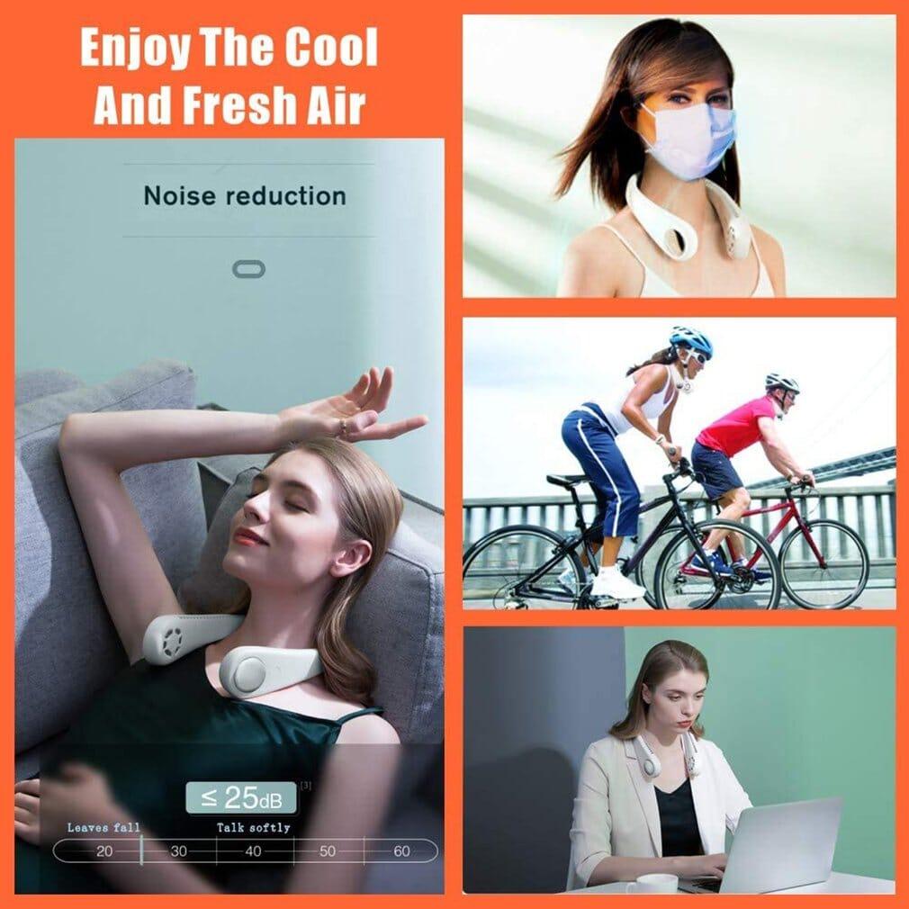 Portable Neck Rechargable Fan - Homo Gears