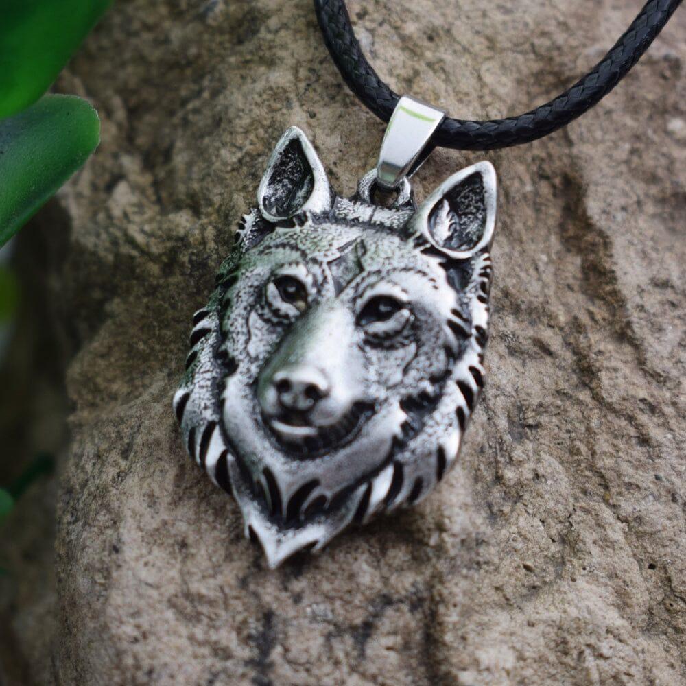 Wolf head store pendant