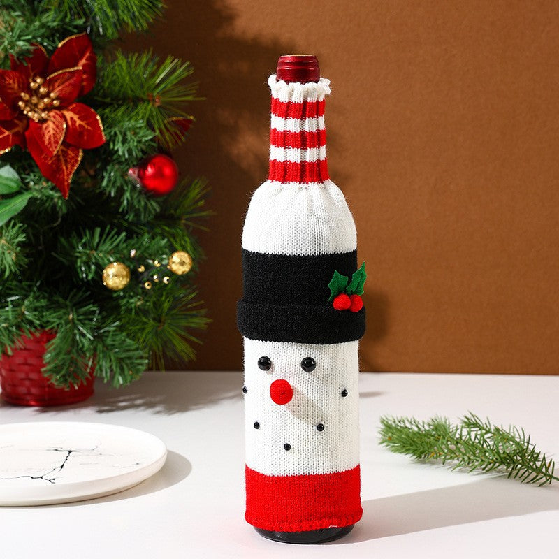 Snowman Red Wine Bottle Cove