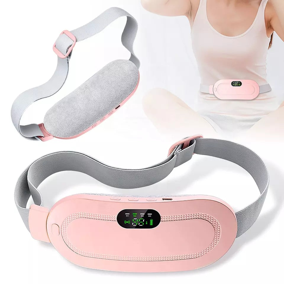 Menstrual Cramp Relief Device with Heat and Vibration